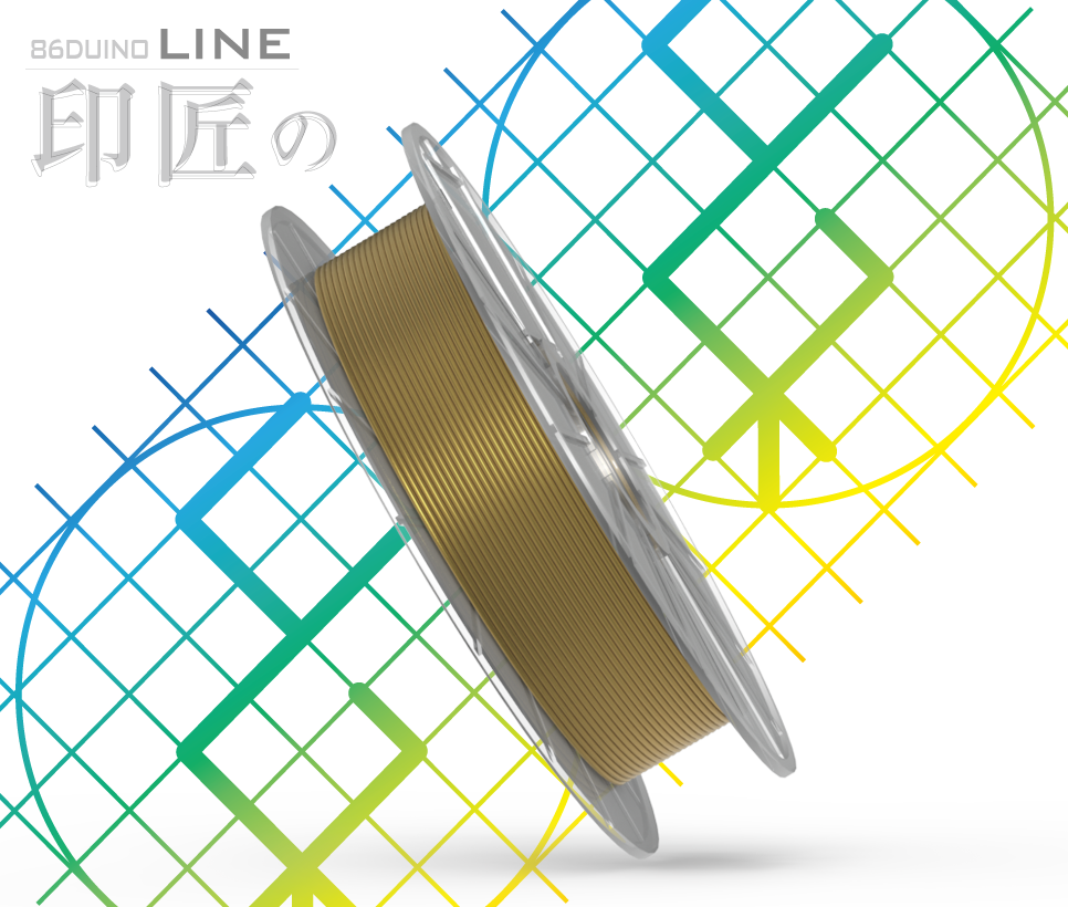 3D�v�����^�[�pPLA�t�B�������g(Filament)86Duino-Line-BGD�@500g  (�S�[���h)